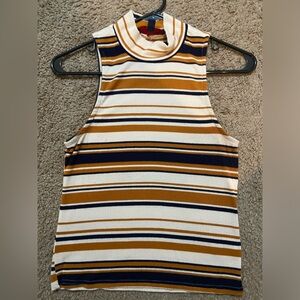 Aeropostale Mock-Neck Ribbed Tank,